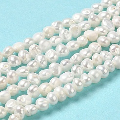 Natural Cultured Freshwater Pearl Beads Strands&nbsp;PEAR-E017-25