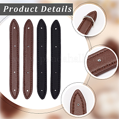 2 Bags 2 Colors Microfiber Leather Suspension Clasps&nbsp;DIY-CL0002-41
