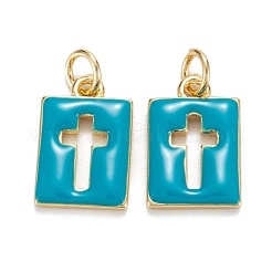 Brass Enamel Charms&nbsp;KK-G399-12