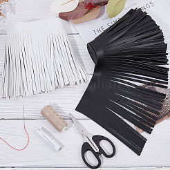 2M 2 Colors Faux Leather Fringe Trimmings&nbsp;DIY-GF0006-33