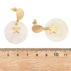 Brass Dangle Stud Earring for Women&nbsp;EJEW-JE07336