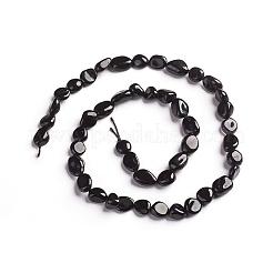 Natural Black Tourmaline Beads Strands&nbsp;X-G-D0002-B39