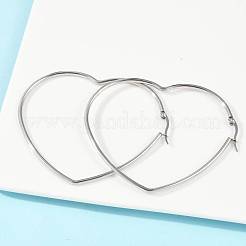 Tarnish Resistant 201 Stainless Steel Hoop Earrings&nbsp;EJEW-A052-11B