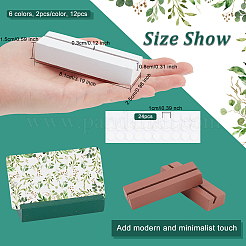 12Pcs Wooden Name Card Holder&nbsp;AJEW-OC0003-13