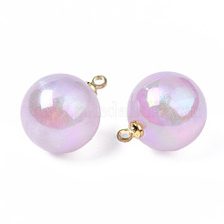 ABS Plastic Imitation Pearl Pendants&nbsp;PACR-T015-03B