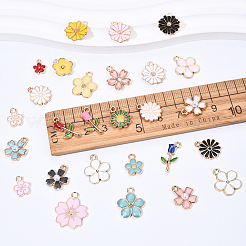 28 Styles Alloy Enamel Charms&nbsp;ENAM-YW0004-84