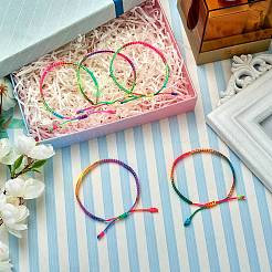 Braided Nylon Thread Cord Bracelets&nbsp;BJEW-SW00049-01