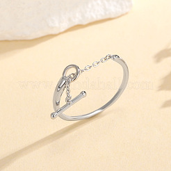 OT Clasp 925 Sterling Silver Adjustable Finger Rings for Women&nbsp;FS-WGF9FBF-01