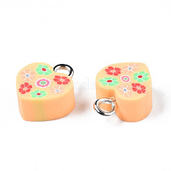 Handmade Polymer Clay Charms&nbsp;CLAY-N006-46C