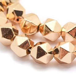 Electroplate Non-magnetic Synthetic Hematite Beads Strands&nbsp;G-L485-07A-LG