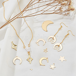 36pcs 9 styles Brass Connector Charms and Pendants Sets&nbsp;KK-AR0003-15