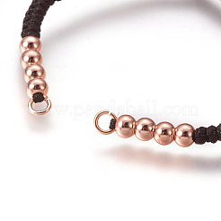 Nylon Cord Braided Bead Bracelets Making&nbsp;BJEW-F360-FRG05