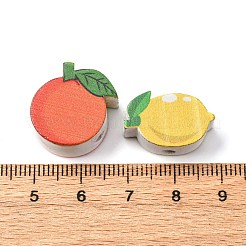 Printed Wood Beads&nbsp;WOOD-V003-03