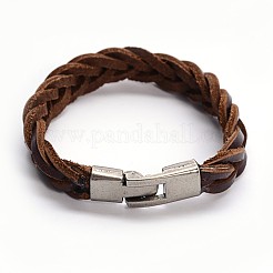 Stylish Braided Leather Cord Bracelets&nbsp;BJEW-F173-08