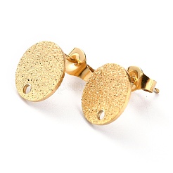 Ion Plating(IP) 304 Stainless Steel Stud Earring Findings&nbsp;STAS-O144-01B-G