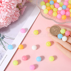 70pcs 7 colors Luminous Silicone Beads&nbsp;SIL-SC0001-62