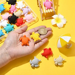 24Pcs 12 Colors Turtle Food Grade Eco-Friendly Silicone Focal Beads&nbsp;SIL-CJ0001-72