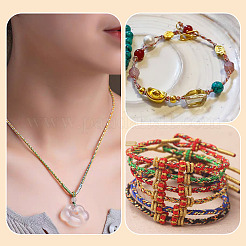 50M 5 Colors Braided Polyester Cords&nbsp;OCOR-TA0003-58B