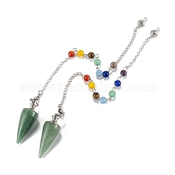 Natural & Synthetic Gemstone Cone Dowsing Pendulums&nbsp;G-Z023-01