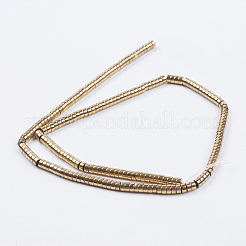 Electroplate Non-magnetic Synthetic Hematite Beads Strands&nbsp;G-I195-4mm-17-A