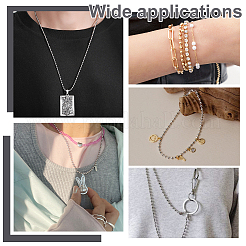 2 Style 2 Colors Iron Ball Bead Chains Necklace Making Kits&nbsp;DIY-GL0002-55