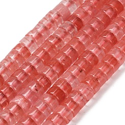 Cherry Quartz Glass Beads Strands&nbsp;G-Z110-A28-2x4mm