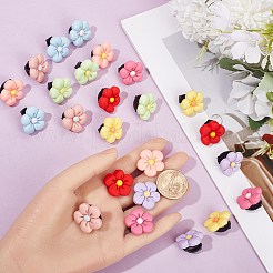 24Pcs 8 Colors Resin Shoe Decorations&nbsp;DIY-CP0010-15