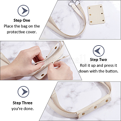 4Pcs Detachable PU Imitation Leather Bag Handle Wrap&nbsp;PURS-BBC0001-08C