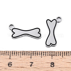 304 Stainless Steel with Enamel Pendants&nbsp;STAS-T073-25P