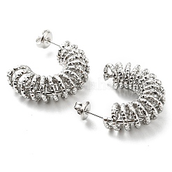 Non-Tarnish 304 Stainless Steel Spiral Stud Earrings&nbsp;EJEW-B023-20P