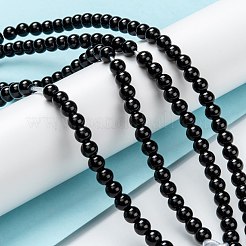 Natural Black Onyx Beads Strands&nbsp;G-Z024-02C