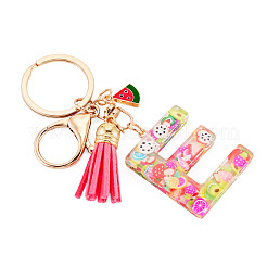 Fruit Series Letter Resin Keychains&nbsp;KEYC-TAC0033-02E