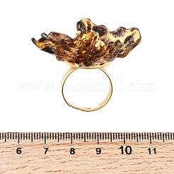 Flower 304 Stainless Steel Finger Rings for Women&nbsp;RJEW-A294-04G