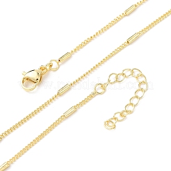 1.5MM Brass Cuboid Twisted Chain Necklaces&nbsp;NJEW-H086-03G