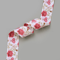 Printed Polyester Grosgrain Ribbon&nbsp;SRIB-Q019-F003