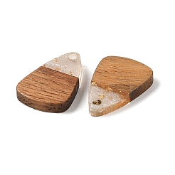 Resin & Wood Pendants&nbsp;WOOD-S061-02G