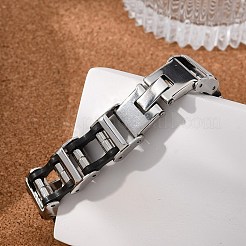 Great Valentines Day Gifts for Boyfriend 304 Stainless Steel Silicone Bracelets&nbsp;BJEW-I129-B