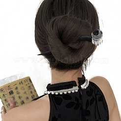 Crescent Tassel Wood Hair Sticks&nbsp;PW-WG7C9F3-01