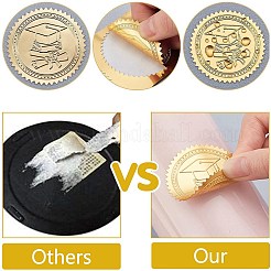12 Sheets Self Adhesive Gold Foil Embossed Stickers&nbsp;DIY-WH0451-033