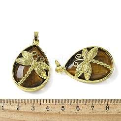 Natural Tiger Eye Pendants&nbsp;G-G900-01G-07