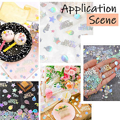 2 Bags Plastic Confetti&nbsp;DIY-SC0031-54B