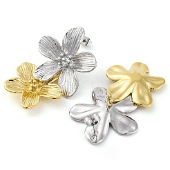 304 Stainless Steel Flower Stud Earrings for Women&nbsp;EJEW-U023-09GP