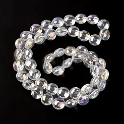 Transparent Electroplate Glass Bead Strands&nbsp;EGLA-P049-01A-AB01