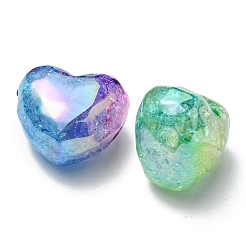 8Pcs 4 Colors Transparent Crackle Acrylic Beads&nbsp;OACR-YW0001-33