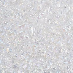 Transparent Colours Rainbow Glass Seed Beads&nbsp;X1-SEED-K010-02