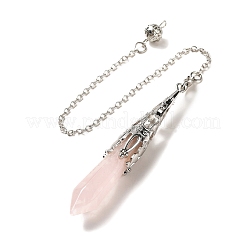 Mixed Gemstone/Glass Dowsing Pendulum Big Pendants&nbsp;G-H285-06P