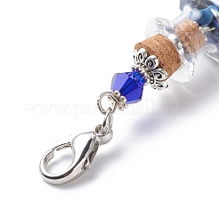 7 Chakra Tumbled Gemstone Chips Filling Wishing Bottle Pendant Decorations&nbsp;HJEW-JM00779