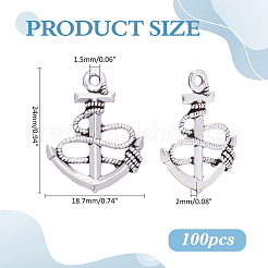 100Pcs Tibetan Style Zinc Alloy Pendants&nbsp;TIBEP-ME0001-19