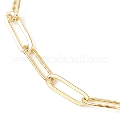 Brass Paperclip Chains & Curb Chains Slider Bracelets for Women&nbsp;BJEW-JB11809