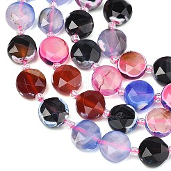 Natural Fire Crackle Agate Beads Strands&nbsp;G-C116-A194-01
